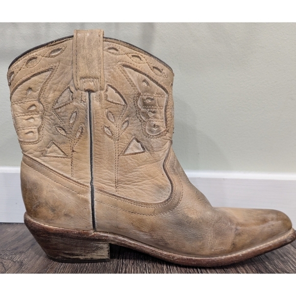 Bed Stu Leather USA Bench Made Short Boots Size 7.5 - Picture 7 of 14